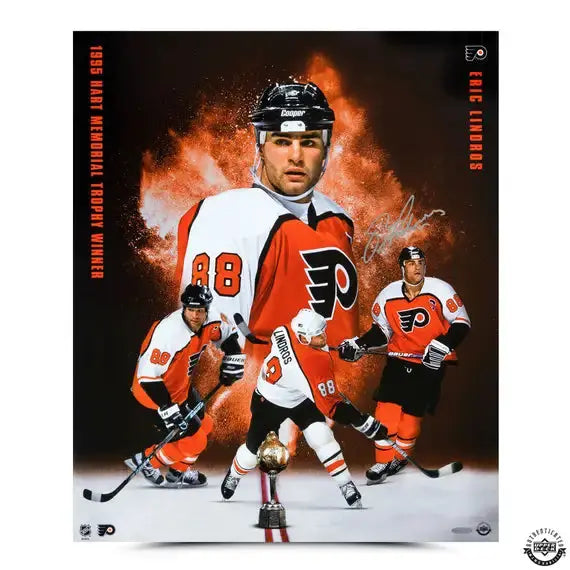 Eric Lindros Autographed “The Big E” 20x24 Image 