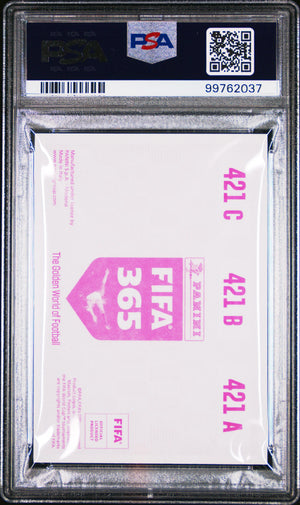 Erling Haaland Haland RC PSA 9 Rookie 2019 Panini Sticker FIFA 365 Pink Back 