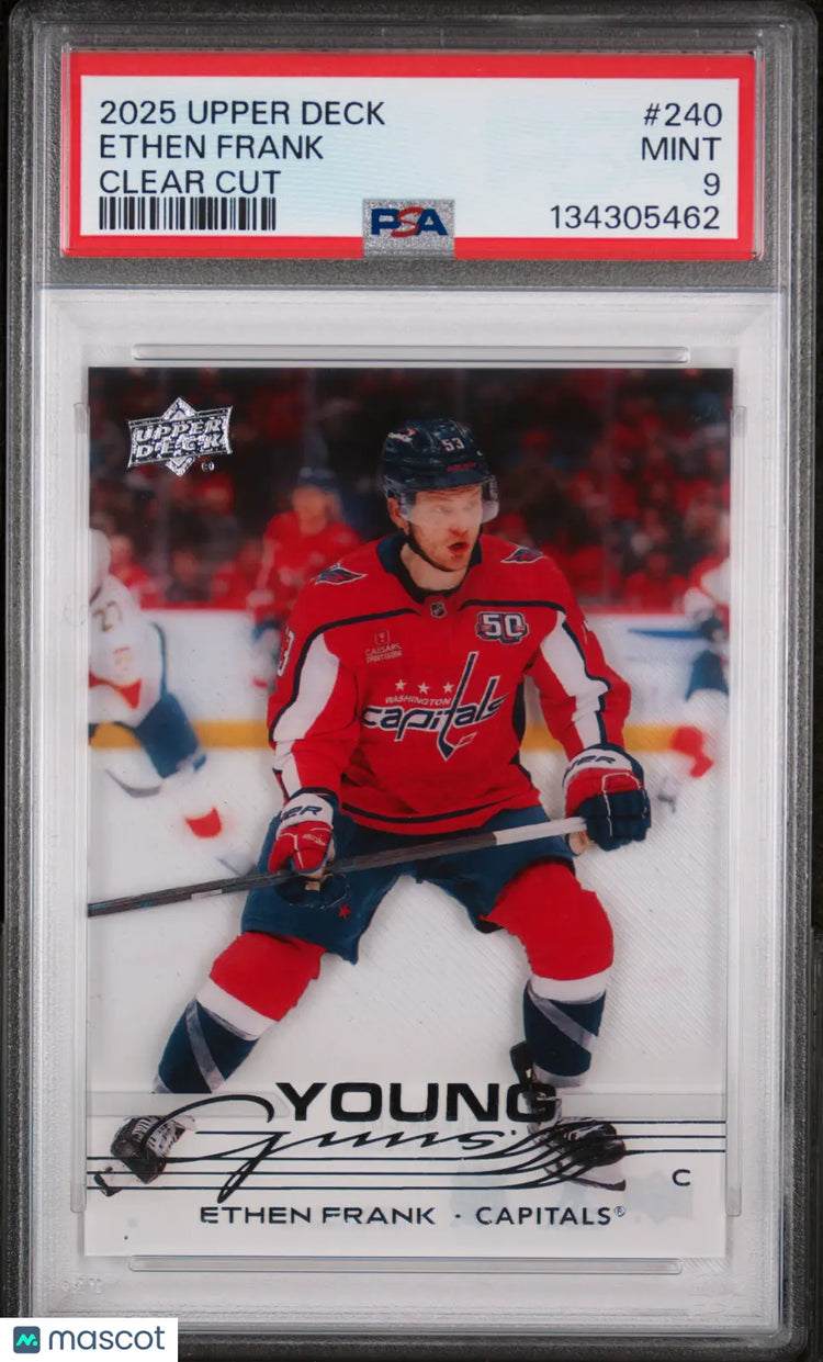 Ethan Frank Clear Cut PSA 9 Young Guns RC Rookie 2025-26 UD Upper Deck 