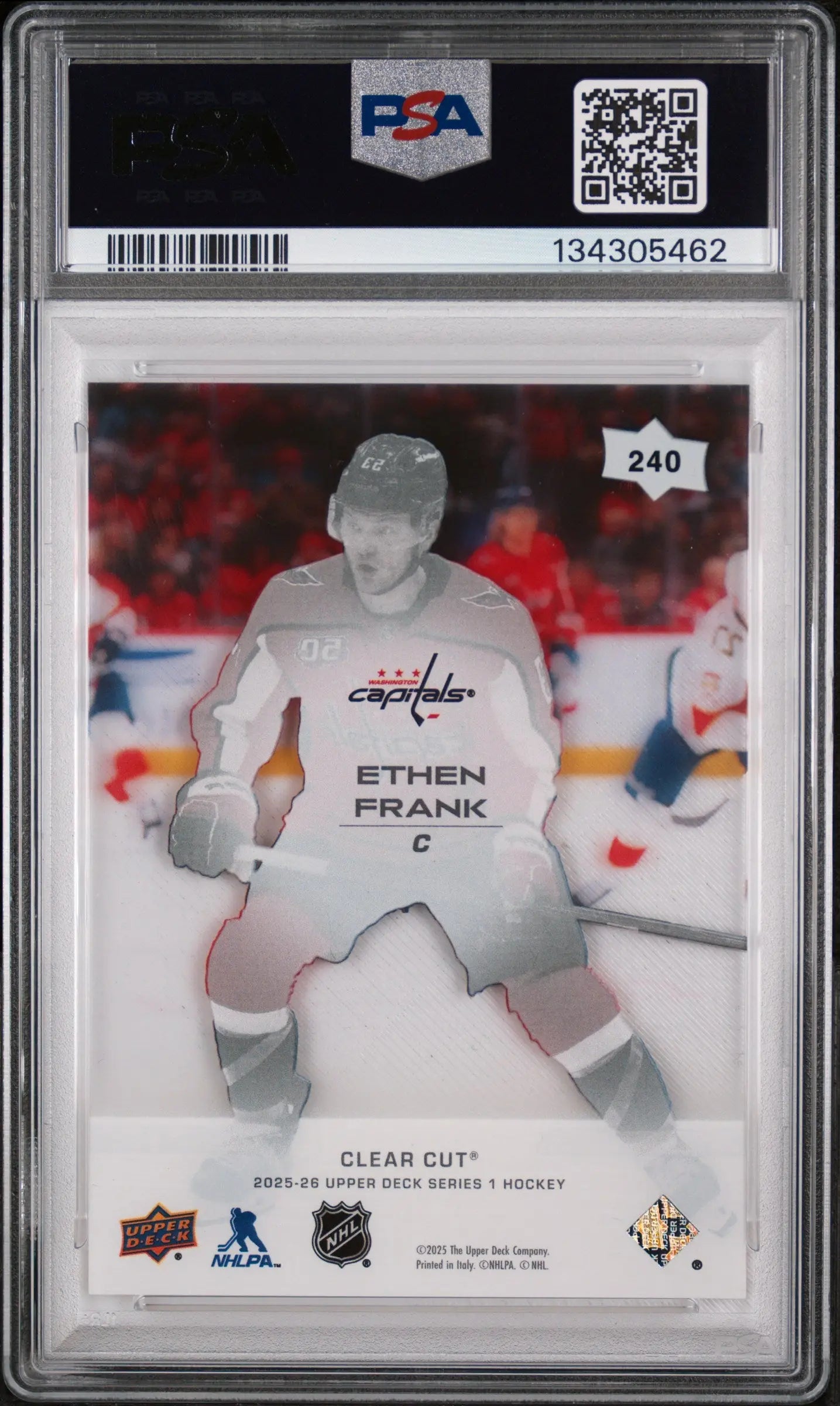 Ethan Frank Clear Cut PSA 9 Young Guns RC Rookie 2025-26 UD Upper Deck 