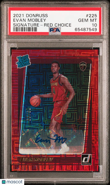 その他 Evan Mobley RC Auto panini Evan Mobley Auto RC /99 PSA 10 2021-22 Donruss Rated Rookie 21-22 Pani