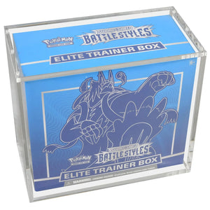 EvoRetro Acrylic Case for Pokemon ETB with Magnetic Lid 