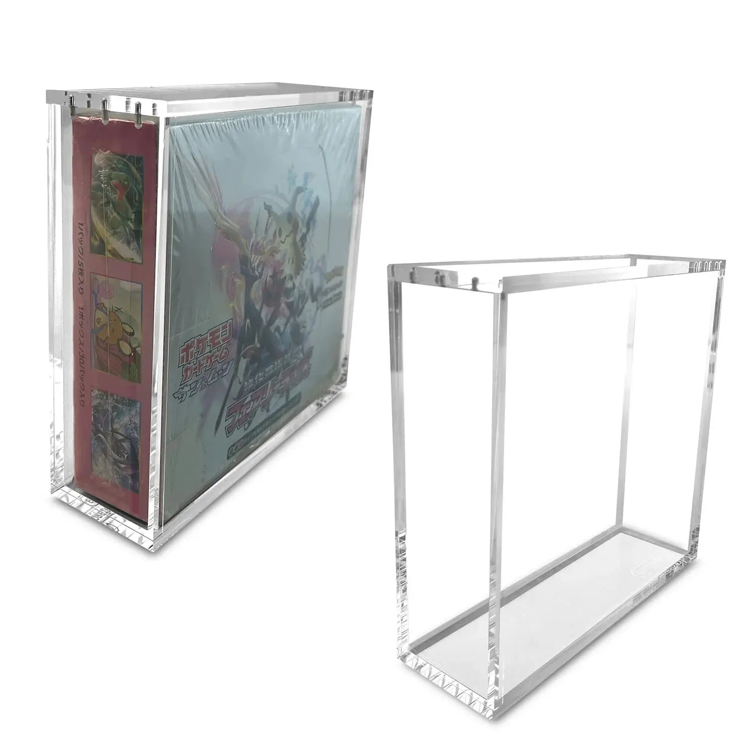 EvoRetro Japanese Large Booster Box Acrylic Case Magnetic Display 