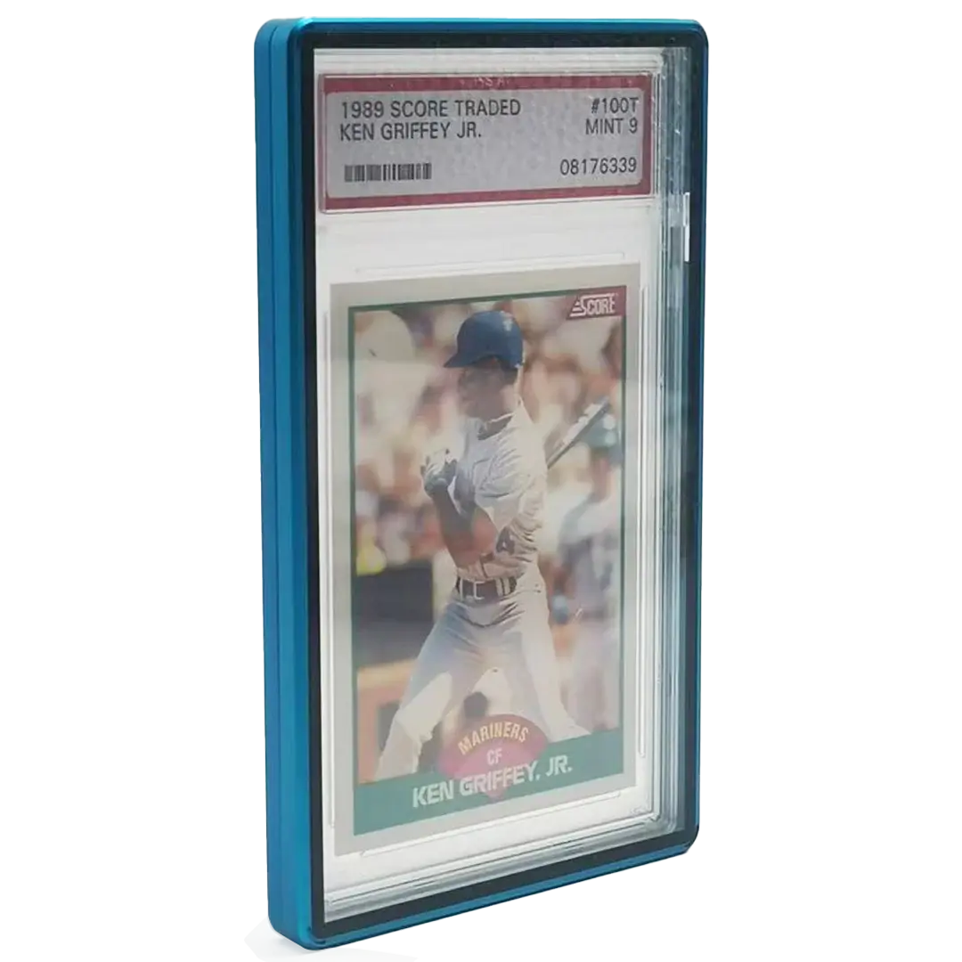 EvoRetro Magnetic Case bumper for PSA slab Graded Card Blue 