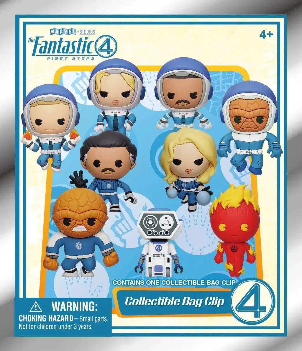 Fantastic Four Movie 3D Foam Bag Clips 