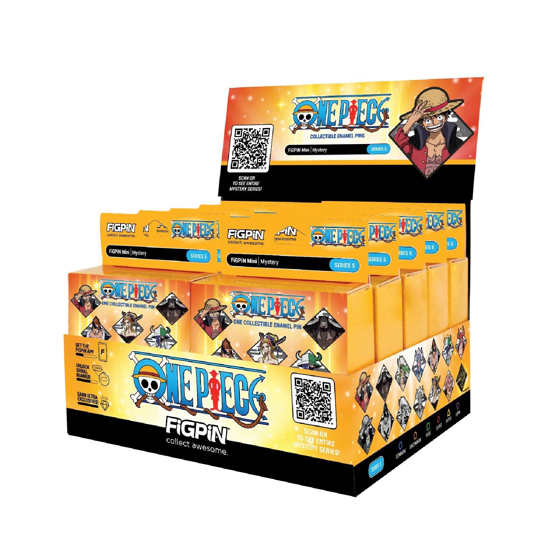 FiGPiN Mini Mystery One Piece Series 5 Display Box 