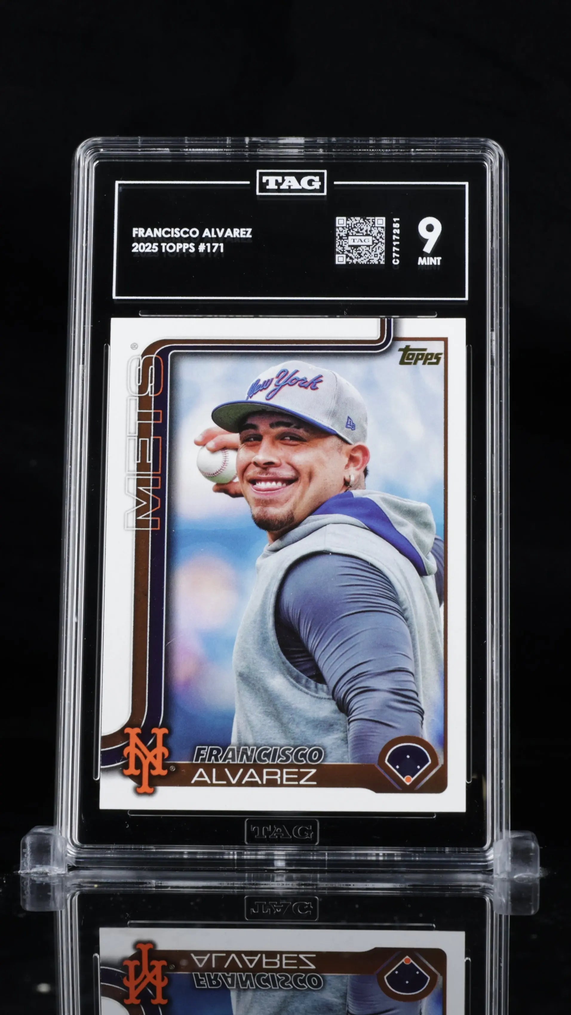 Francisco Alvarez SP Photo Variation RC Rookie TAG 9 2025 Topps 