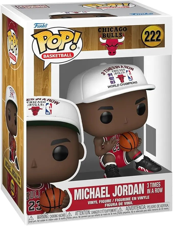 Funko POP NBA: Michael Jordan Bulls 3X Champion Figure 