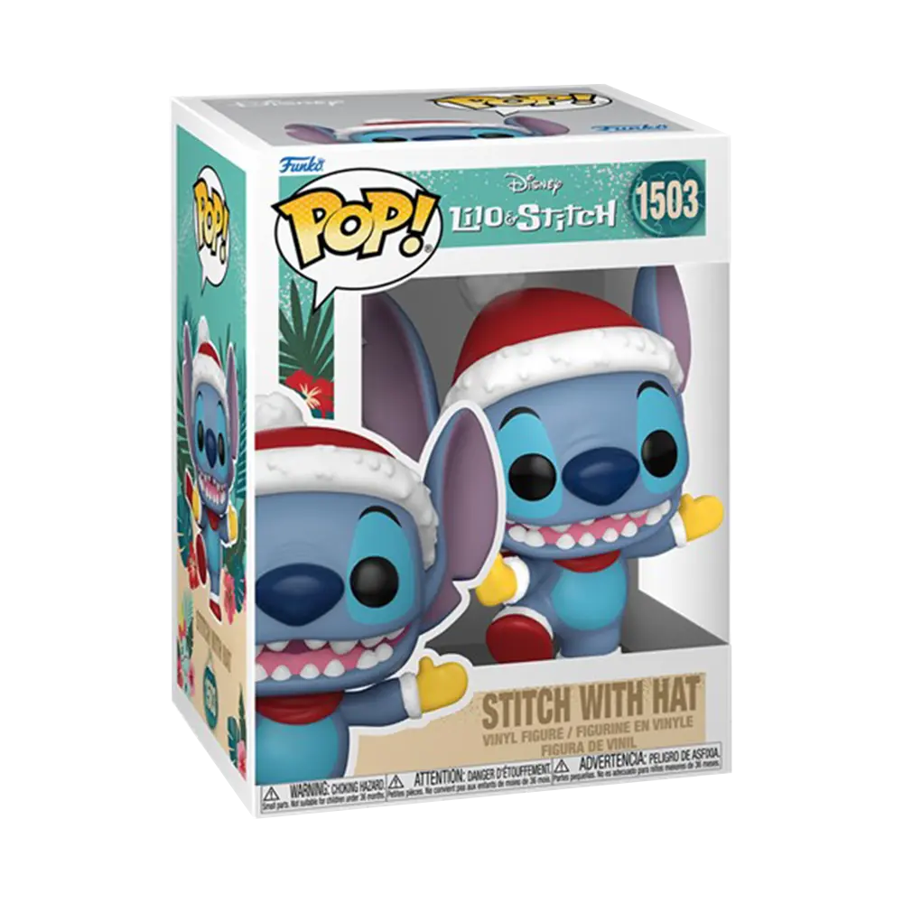 Funko POP! Stitch With Santa Hat 