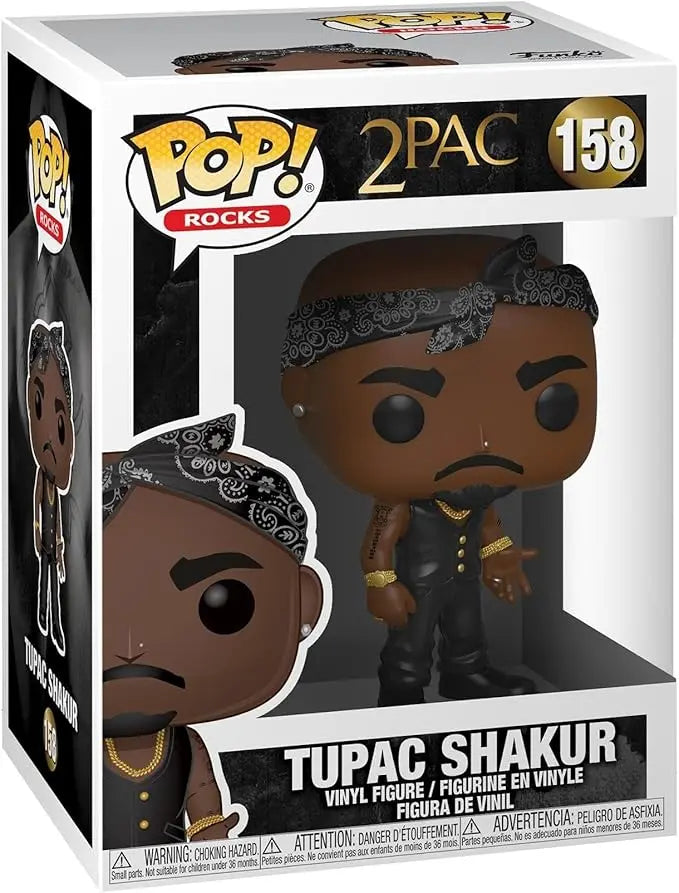 Funko Pop! Music: Tupac Shakur with Bandana Vinyl Figure 