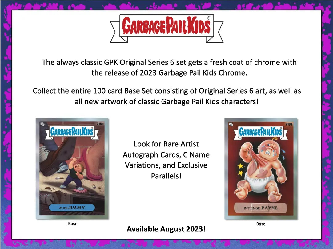 Garbage Pail Kids Chrome Series 6 Hobby Box 