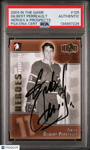 Gilbert Perreault Authentic Auto PSA 2004-05 In The Game Heroes & Prospects 