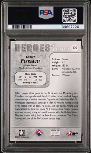 Gilbert Perreault Authentic Auto PSA 2004-05 In The Game Heroes & Prospects 