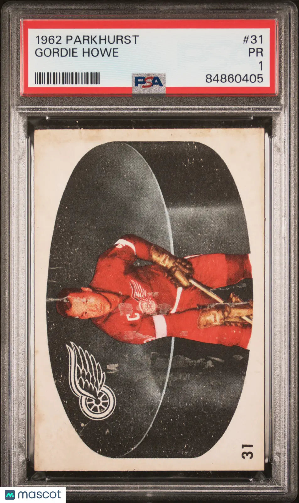 Gordie Howe 1962-63 Parkhurst PSA 1 #31 62-63 Detroit Red Wings 