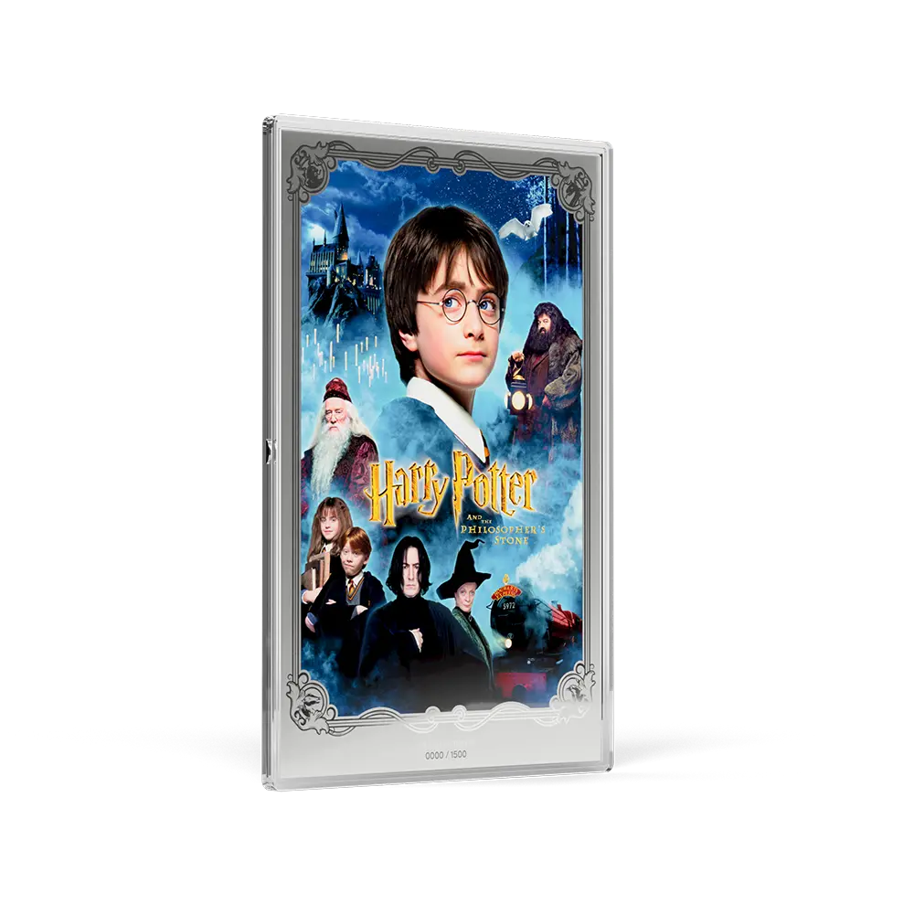 Harry Potter: Philosopher's Stone 1oz Silver Foil Movie Poster 