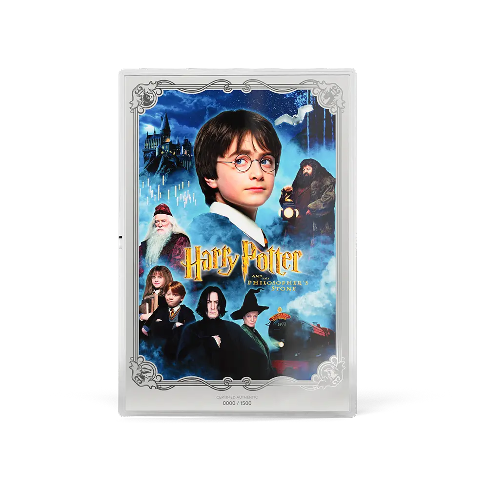 Harry Potter: Philosopher's Stone 1oz Silver Foil Movie Poster 