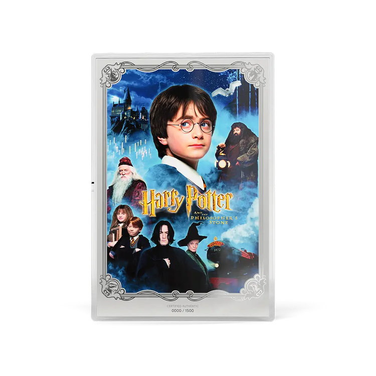 Harry Potter: Philosopher's Stone 1oz Silver Foil Movie Poster 