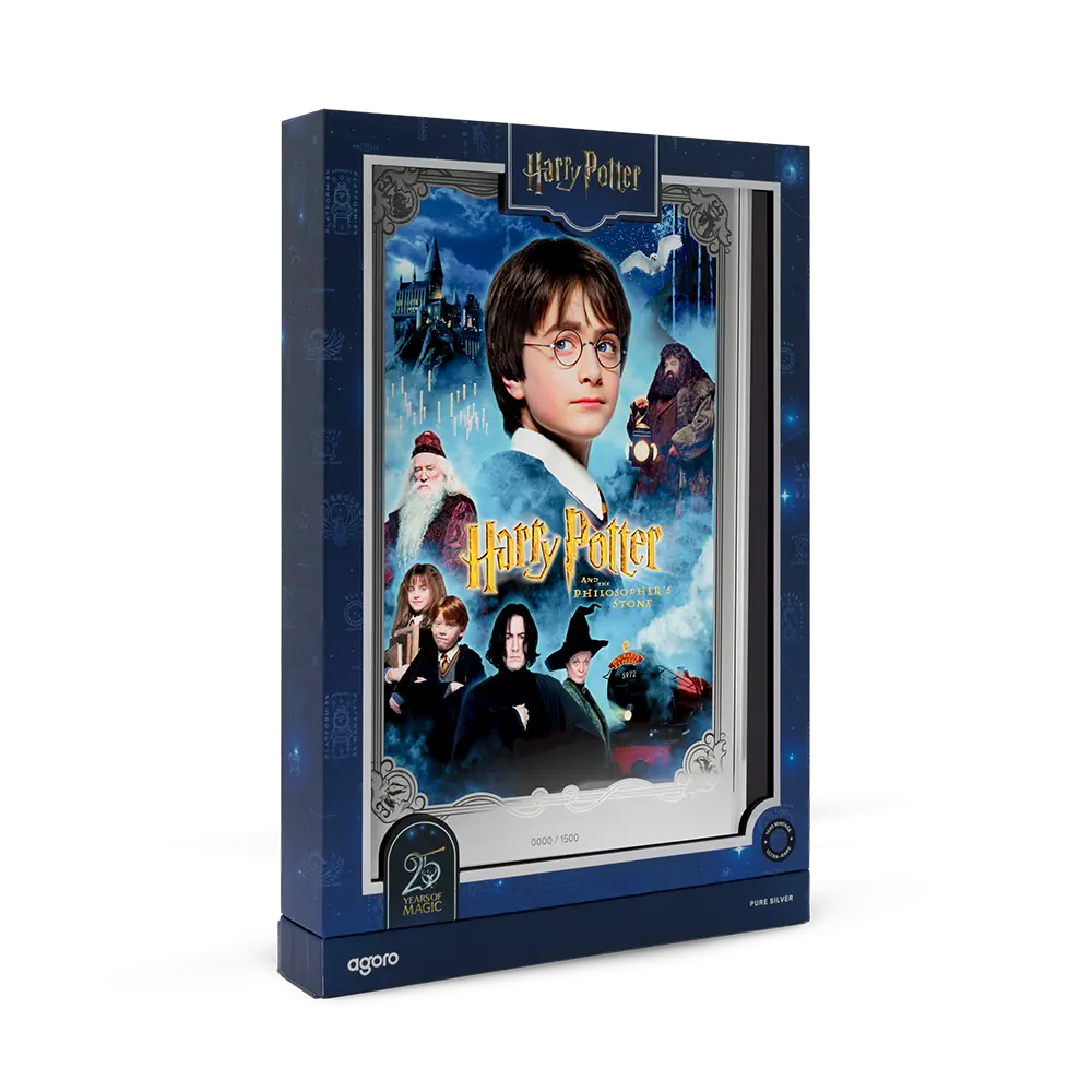 Harry Potter: Philosopher's Stone 1oz Silver Foil Movie Poster 