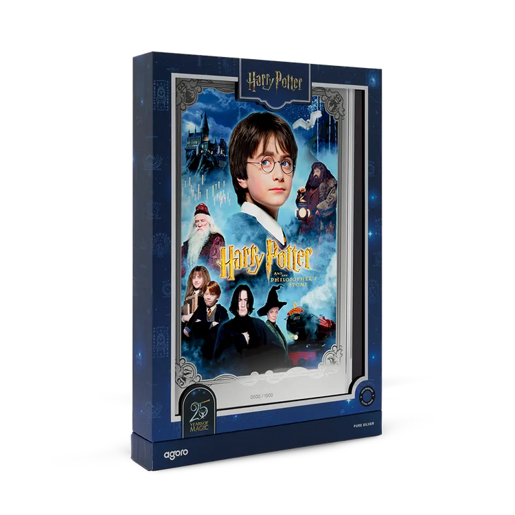 Harry Potter: Philosopher's Stone 1oz Silver Foil Movie Poster 