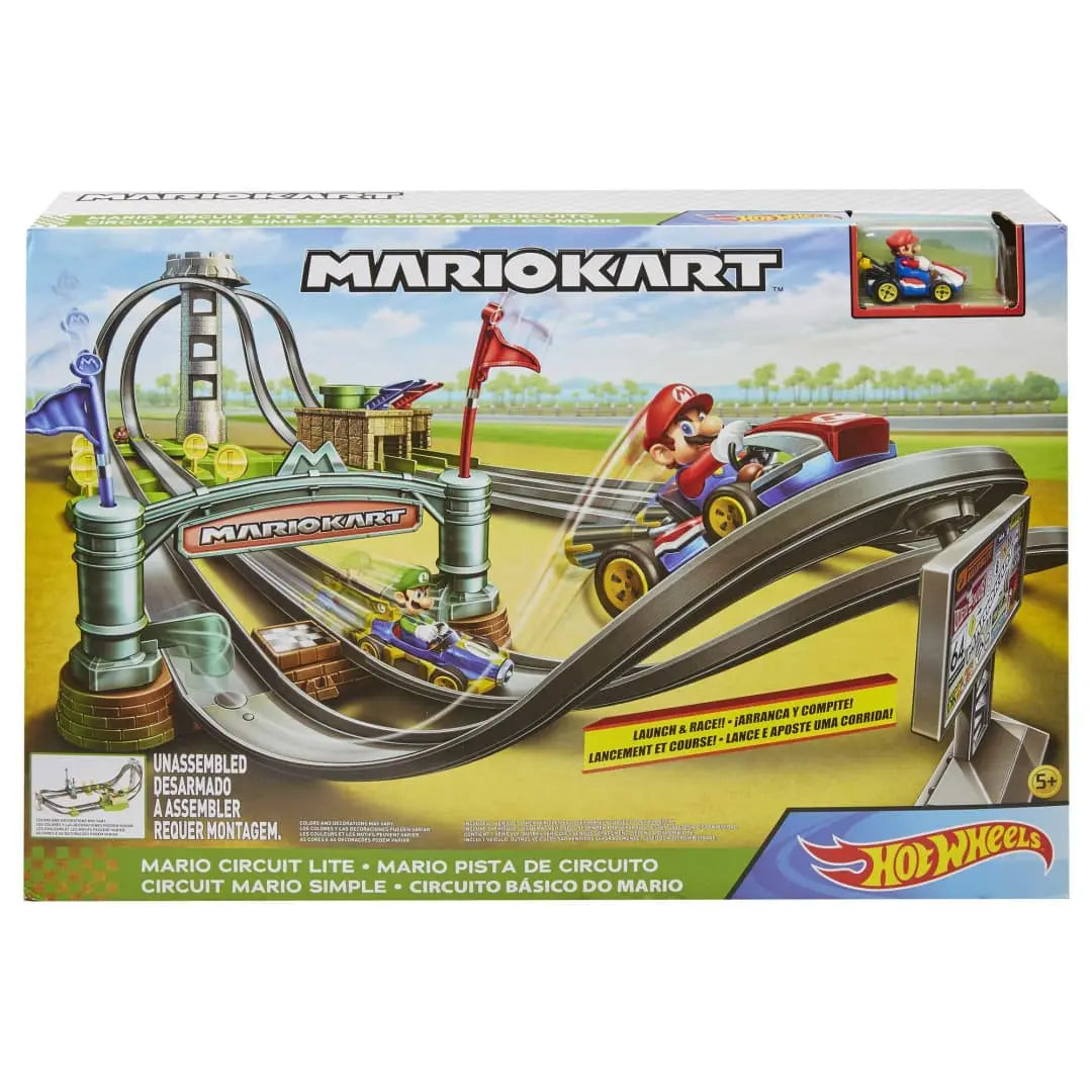 Hot Wheels Mario Kart Circuit Lite Track Set 