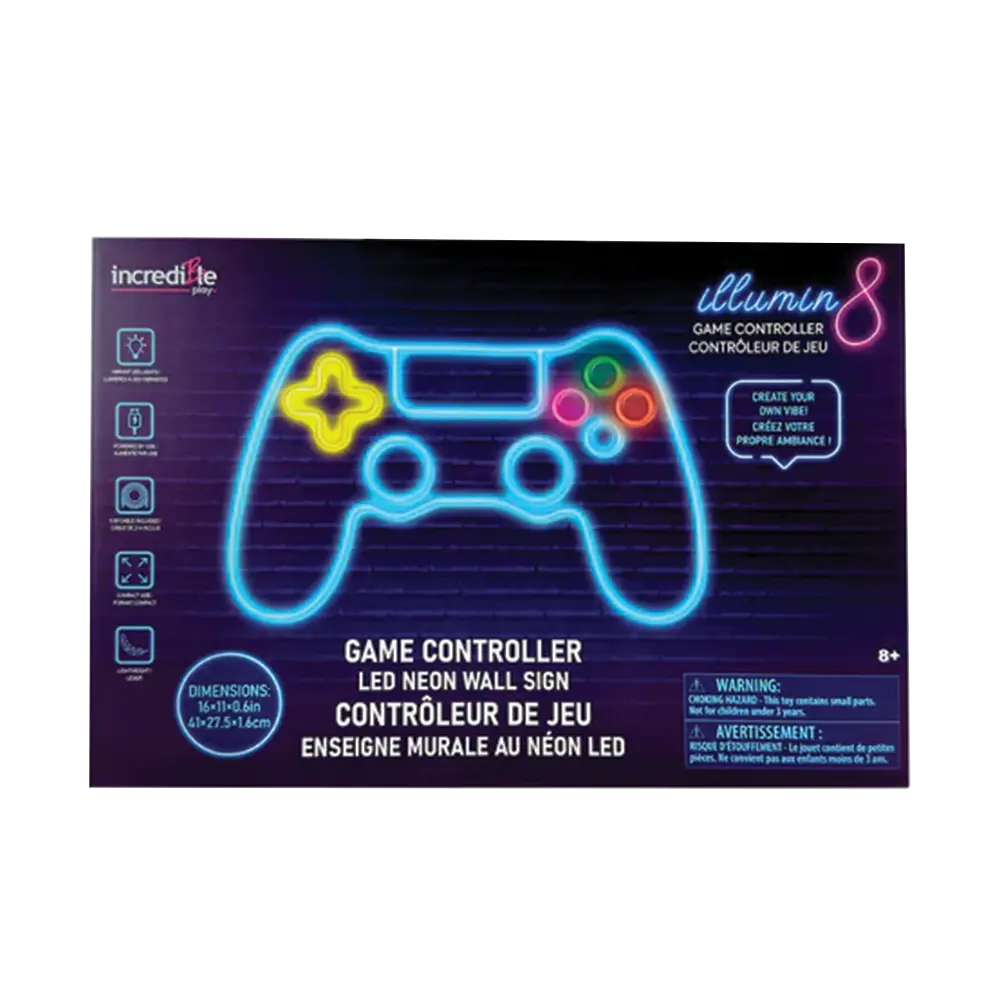 Led Controller Sign Neon LED Game Controller Sign - Perfect Gaming Room Decor