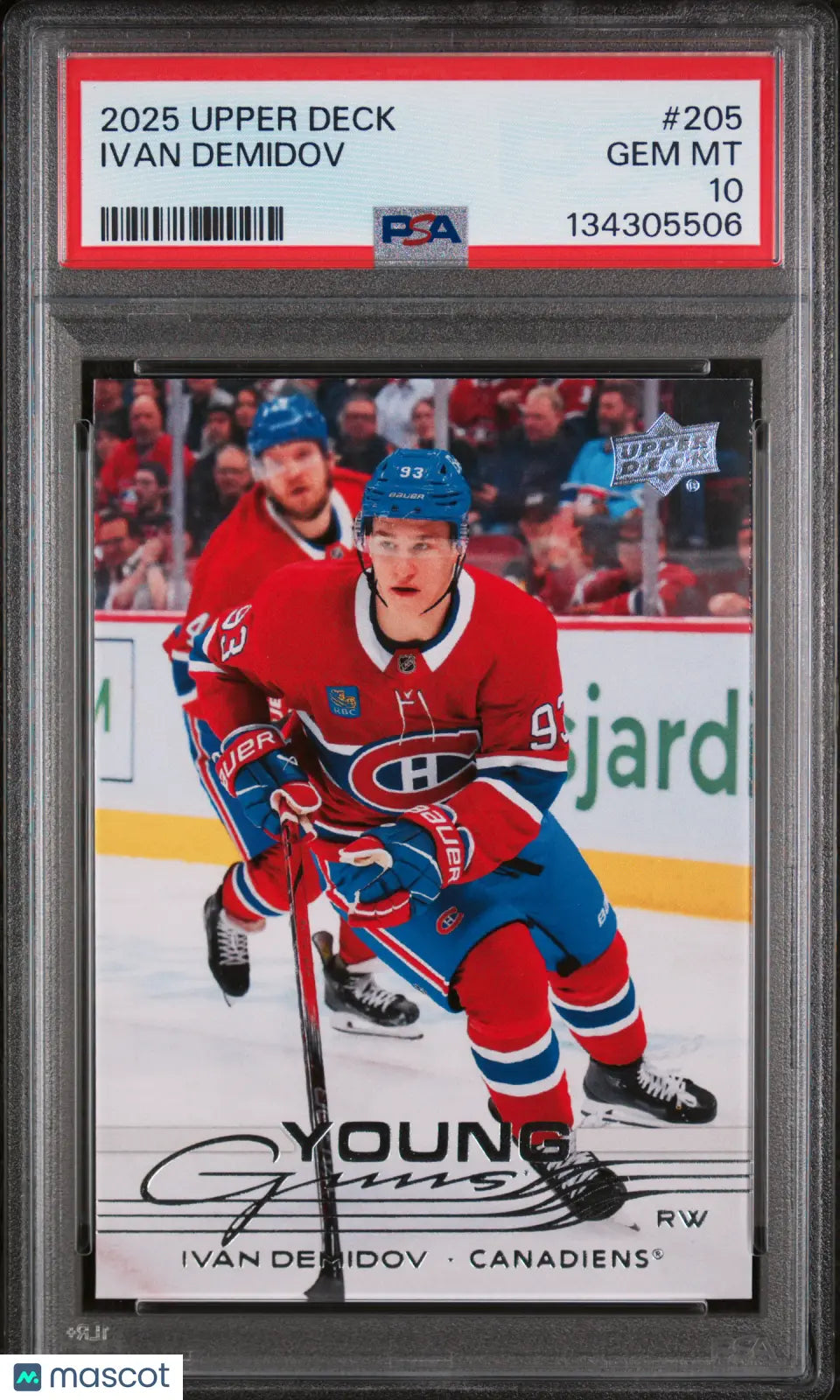 Ivan Demidov RC Rookie Young Guns PSA 10 2025-26 UD Upper Deck 