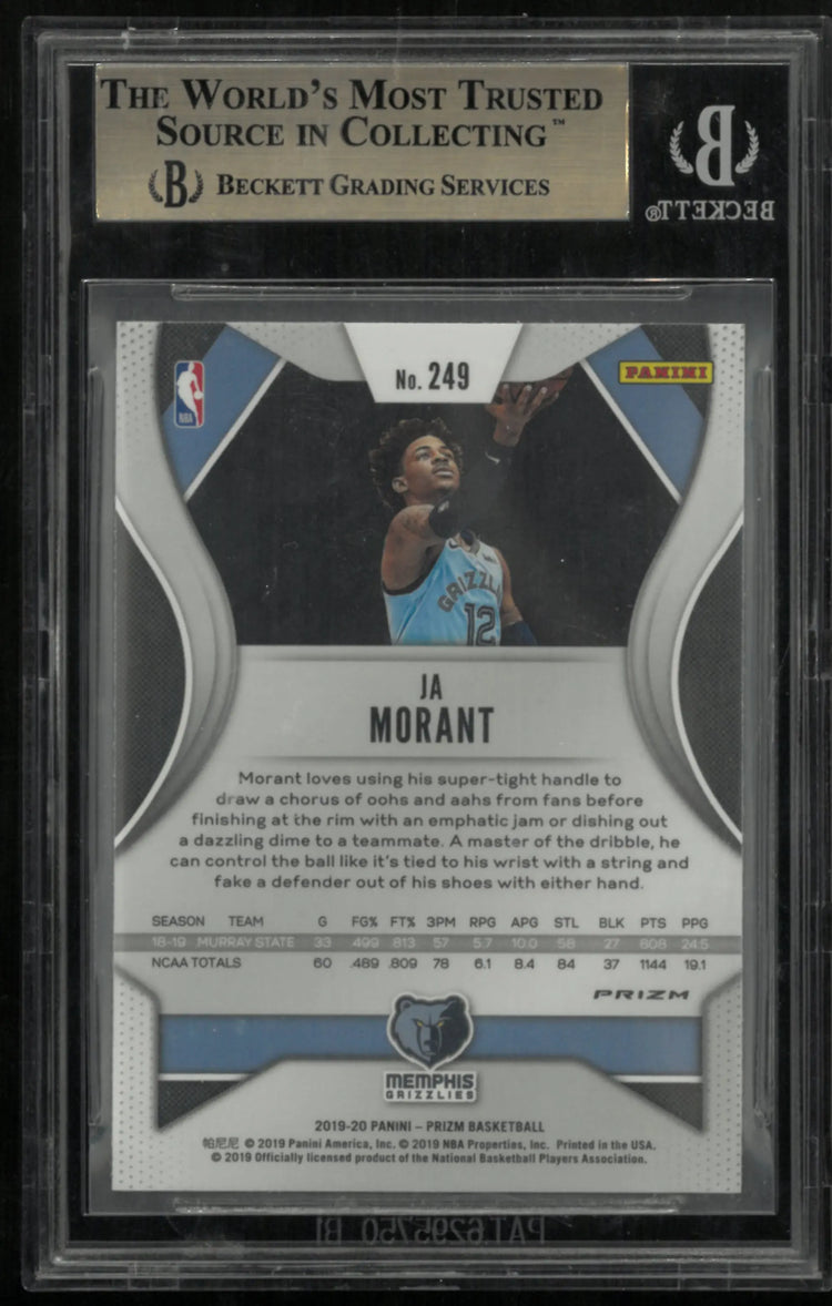 Ja Morant RC BGS 9.5 GEM Disco Fast Break Rookie Variation 2019-20 Prizm 19-20 