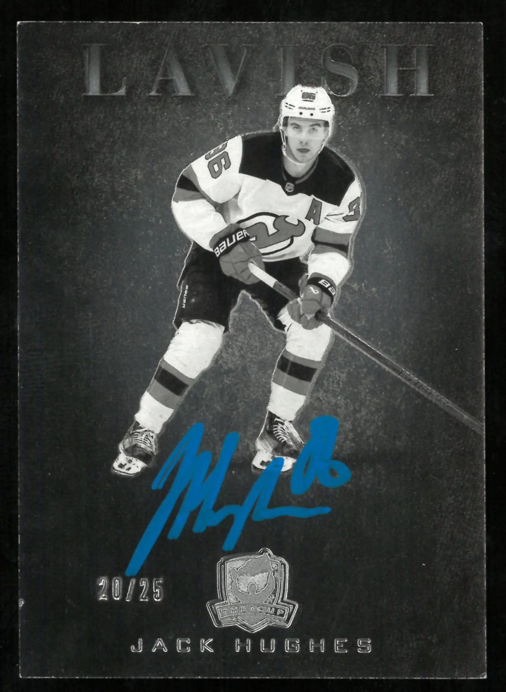 Jack Hughes Auto /25 Lavish UD The Cup 2024-25 