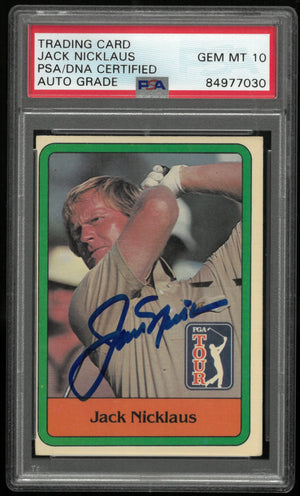 Jack Nicklaus PGA Tour Auto Autograph PSA/DNA Certified PSA 10 Auto 