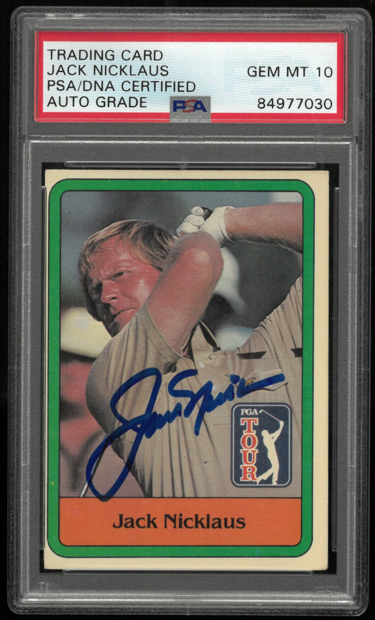 Jack Nicklaus PGA Tour Auto Autograph PSA/DNA Certified PSA 10 Auto 