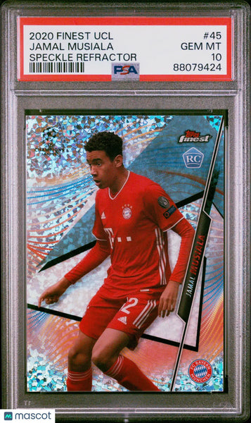 Jamal Musiala Speckle Refractor PSA 10 2020-21 Topps Finest UEFA UCL R