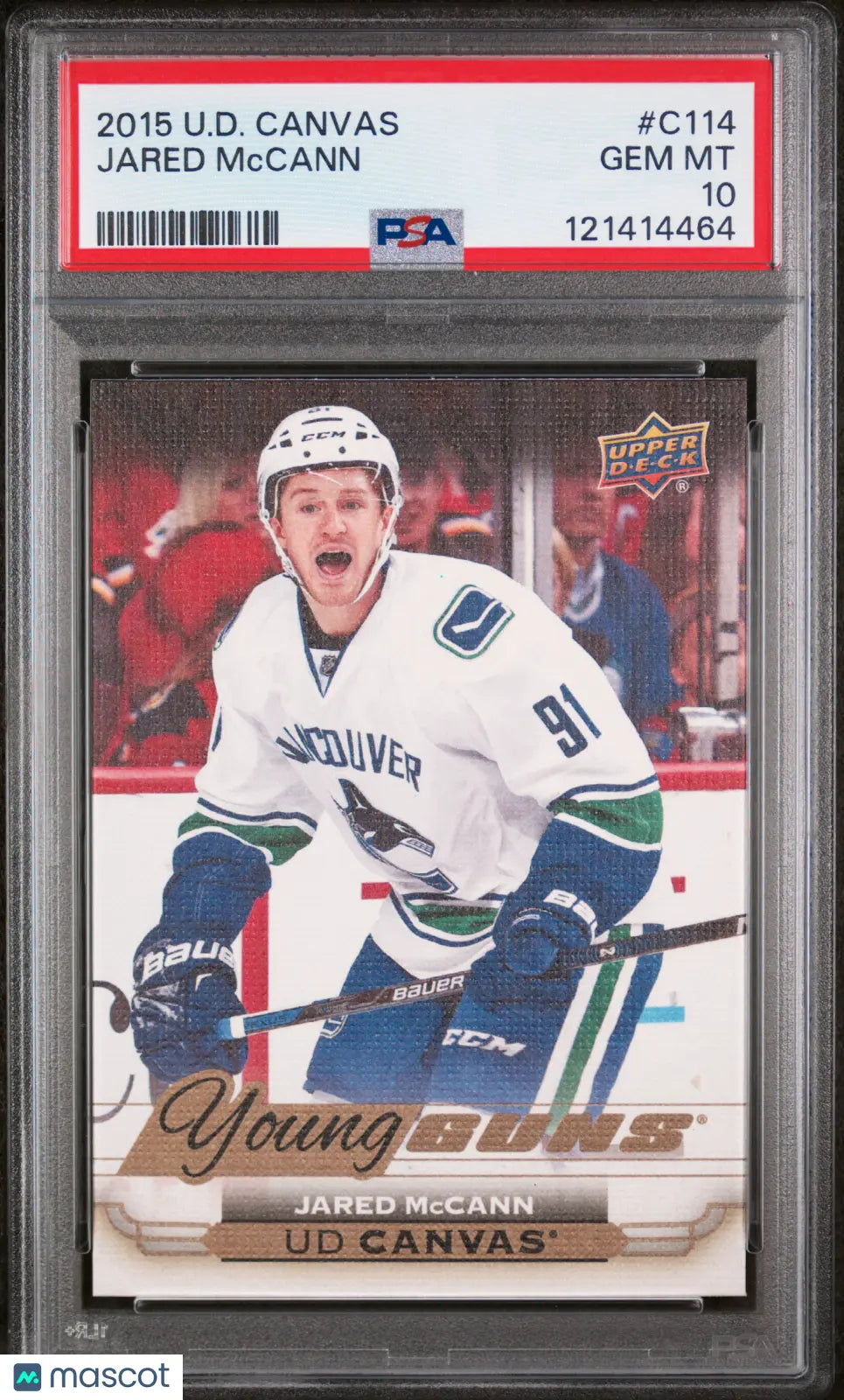 Jared McCann UD Canvas Young Guns RC PSA 10 Rookie 2015-16 15-16 Upper Deck 