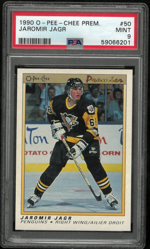 Jaromir Jagr RC Rookie 1990-91 OPC O Pee Chee Premier Penguins 