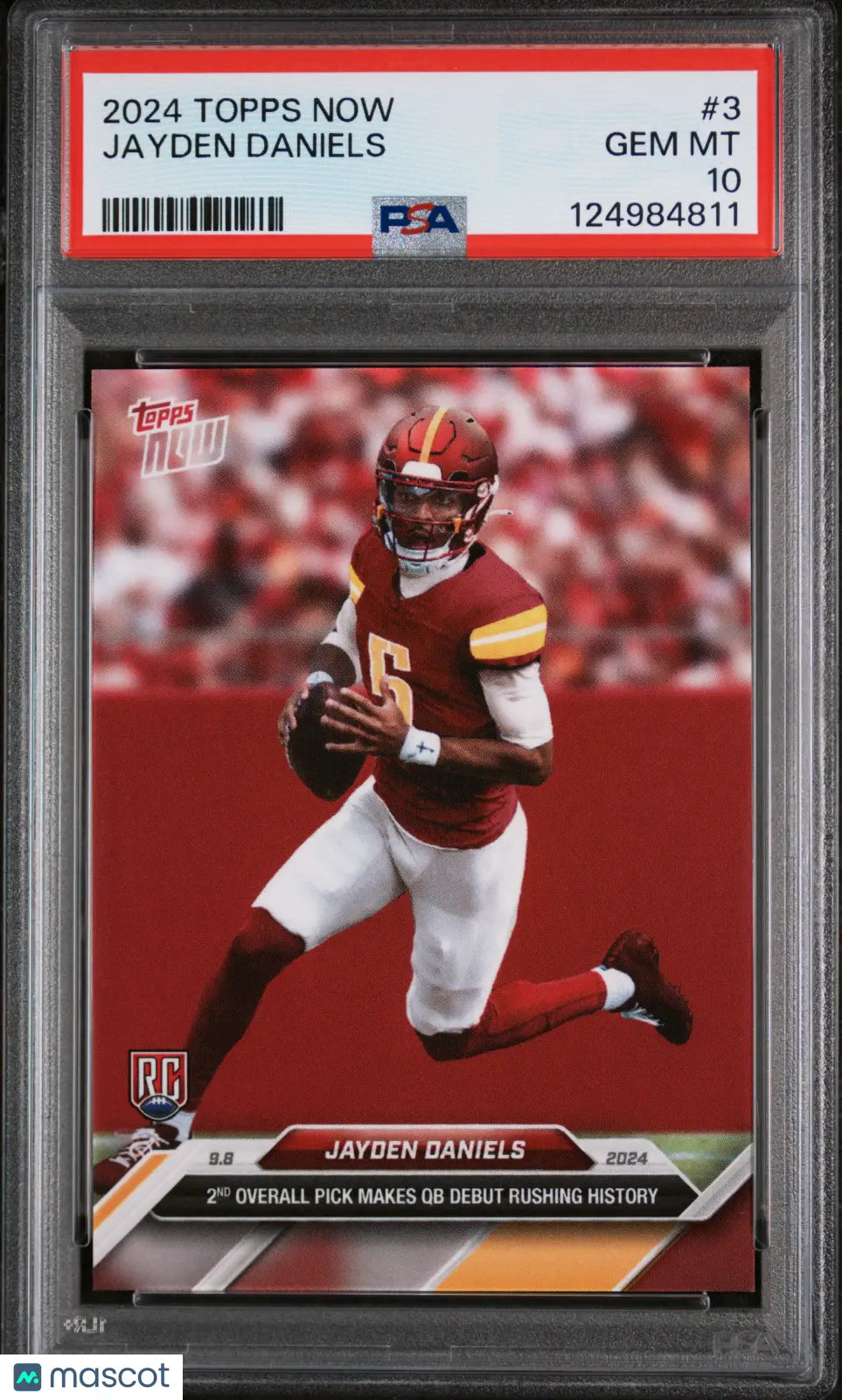 Jayden Daniels RC Rookie PSA 10 2024 Topps NOW #3 