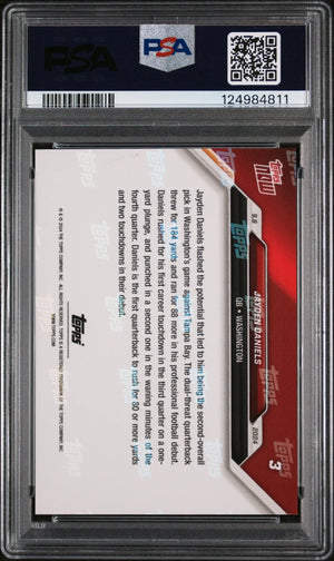 Jayden Daniels RC Rookie PSA 10 2024 Topps NOW #3 
