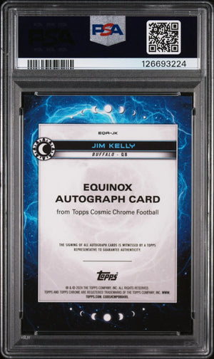 Jim Kelly Auto PSA 10 Autograph /25 2024 Topps Cosmic Chrome Equinox Galactic 
