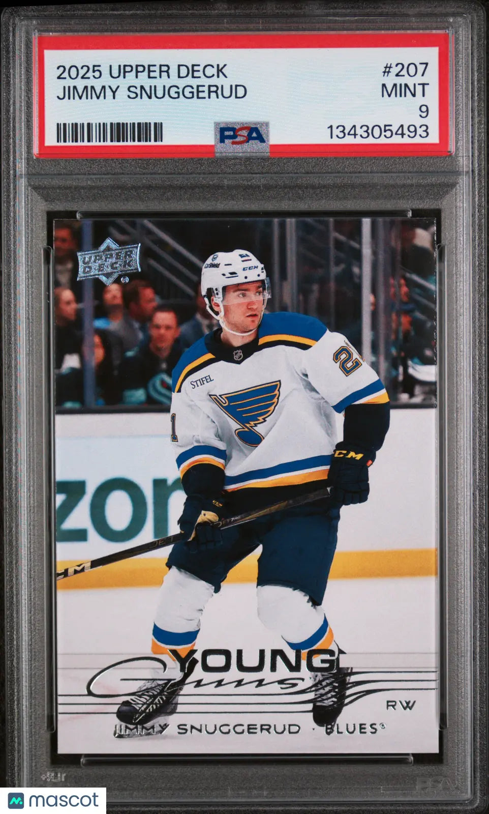 Jimmy Snuggerud Young Guns PSA 9 RC Rookie 2025-26 25-26 UD Upper Deck 