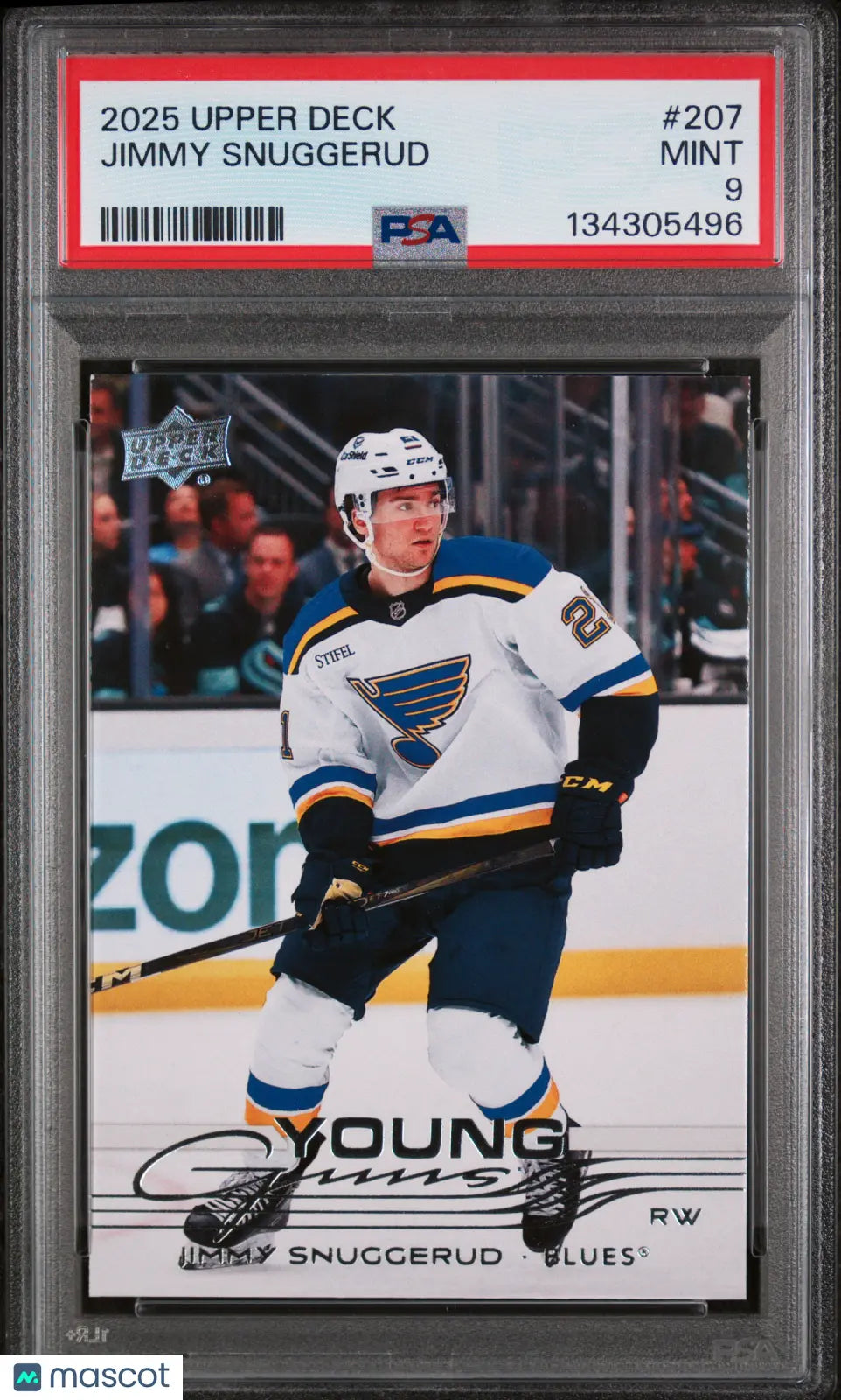 Jimmy Snuggerud Young Guns RC Rookie PSA 9 2025-26 Upper Deck 