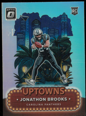 Jonathan Brooks Uptowns RC Rookie Optic 2024 Panthers SP SSP 