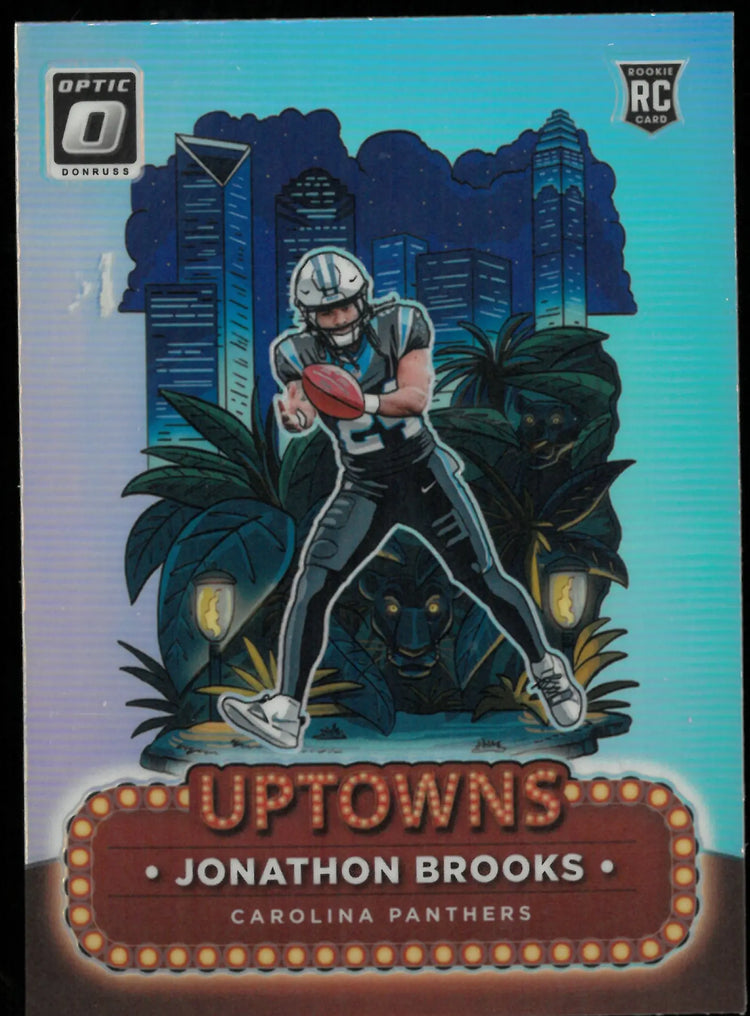 Jonathan Brooks Uptowns RC Rookie Optic 2024 Panthers SP SSP 