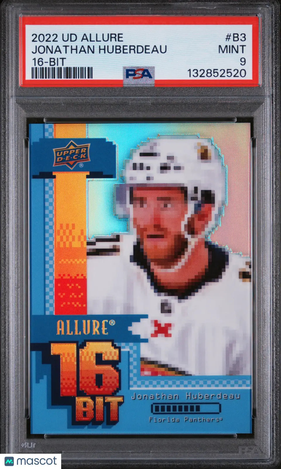 Jonathan Huberdeau Allure 16 Bit PSA 9 SSP Case Hit 2022-23 Upper Deck 