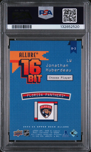 Jonathan Huberdeau Allure 16 Bit PSA 9 SSP Case Hit 2022-23 Upper Deck 