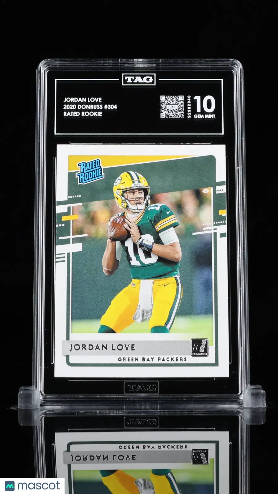 Jordan Love Donruss Rated Rookie TAG 10 Gem Mint RC 2020 304 