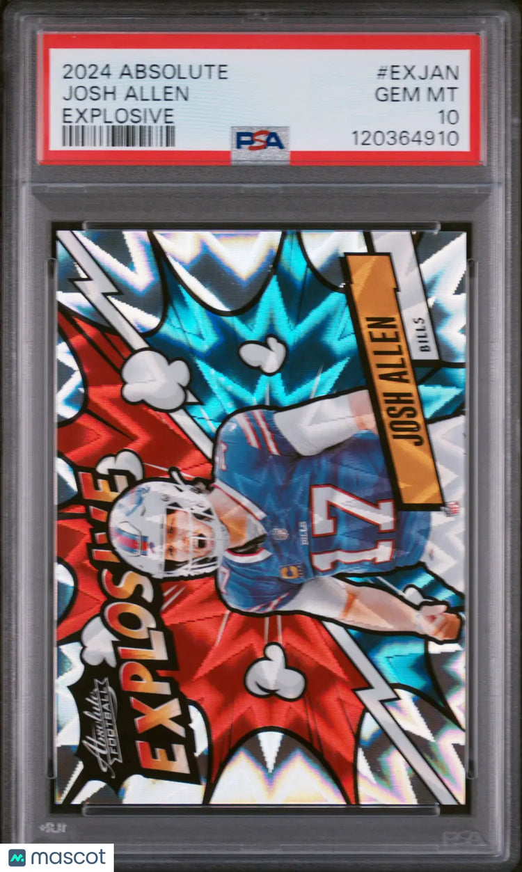 Josh Allen Explosive PSA 10 Absolute SSP Case Hit 2024 Bills 