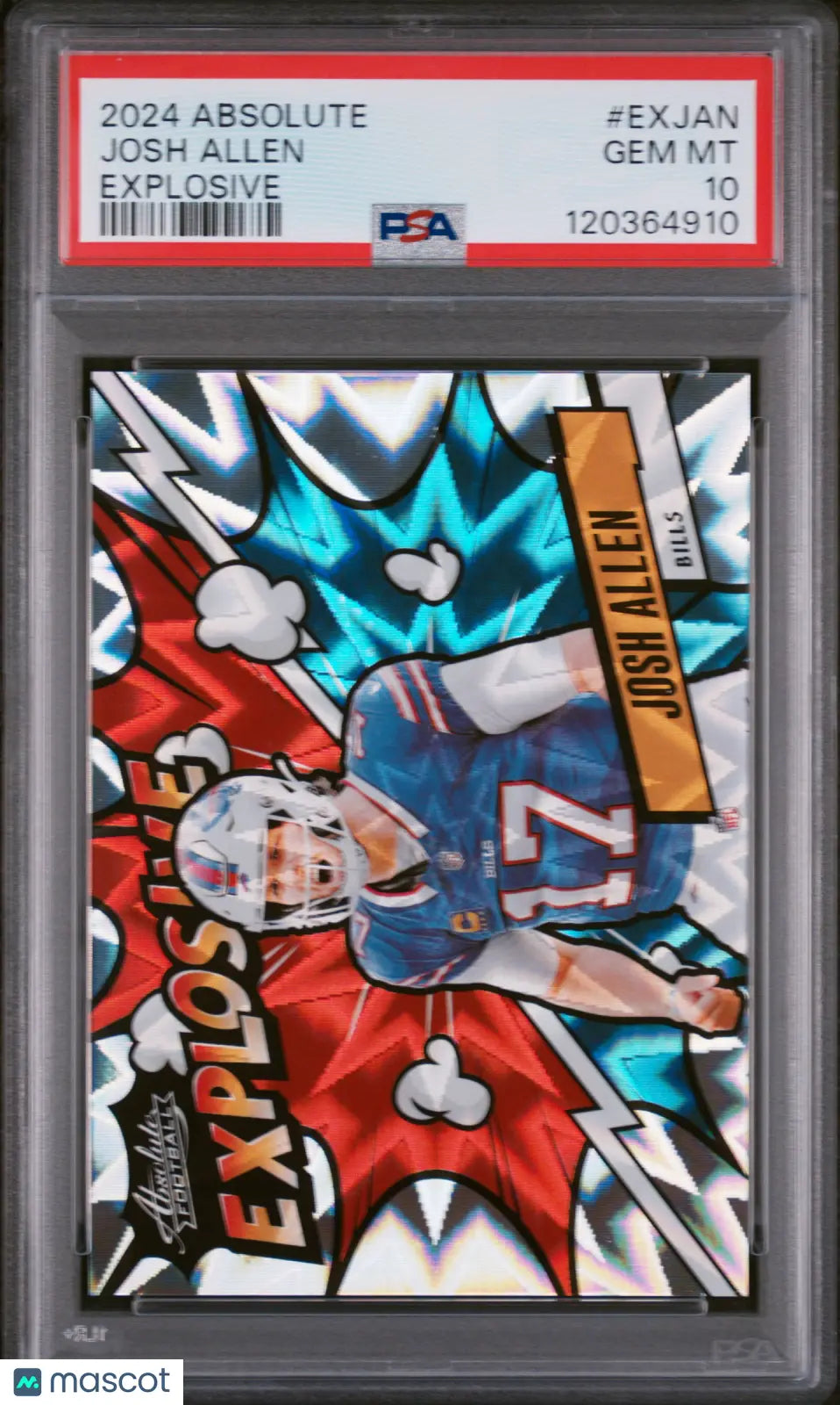 Josh Allen Explosive PSA 10 Absolute SSP Case Hit 2024 Bills 