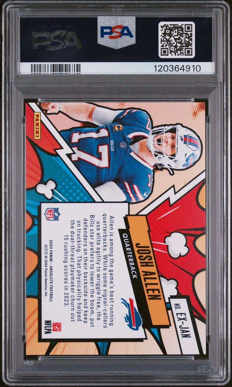 Josh Allen Explosive PSA 10 Absolute SSP Case Hit 2024 Bills 