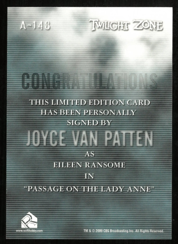Joyce Van Patten as Eileen Ransome Twilight Zone Auto Autograph #A-148 