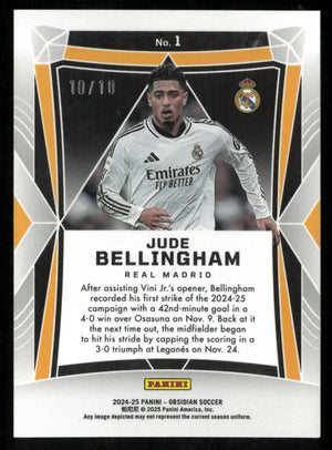 Jude Bellingham Obsidian /10 GOLD 10/10 2024-25 #1 