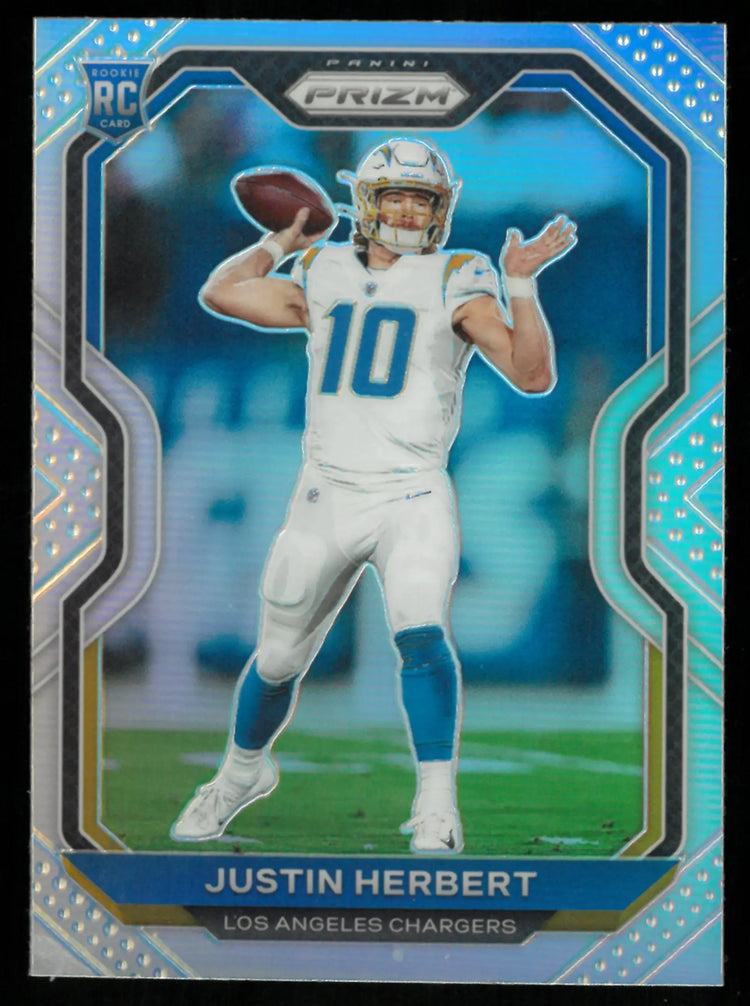 Justin Herbert Silver Prizm RC Rookie 2020 Panini Chargers 