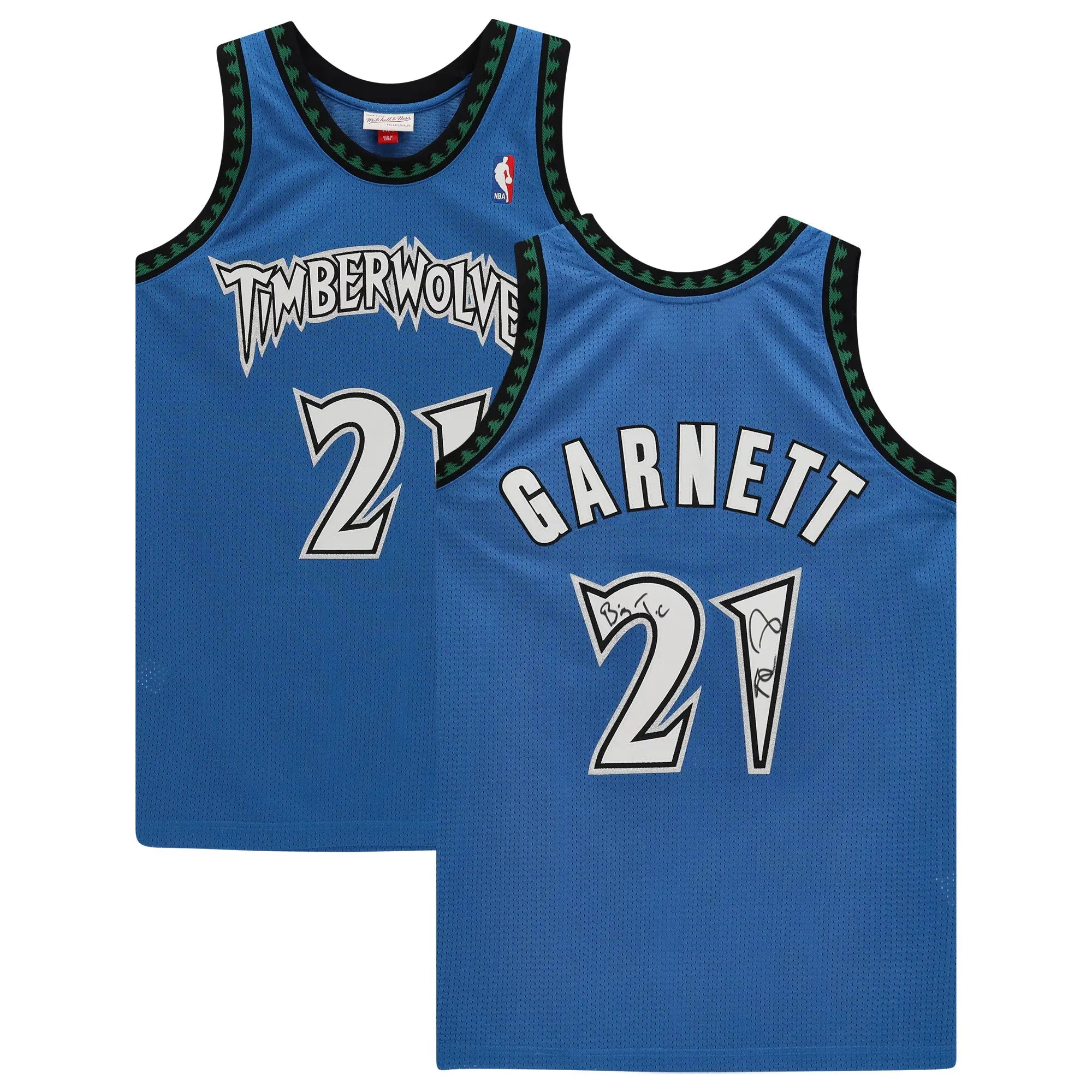 Kevin Garnett Minnesota Timberwolves Authentic Autographed Green Mitchell and Ness Authentic Jersey 